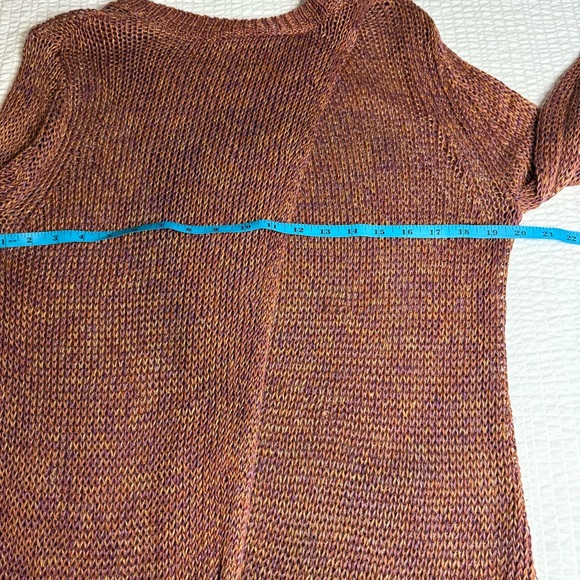 Theory Mauve Knit Sweater size Large linen - Picture 9 of 12